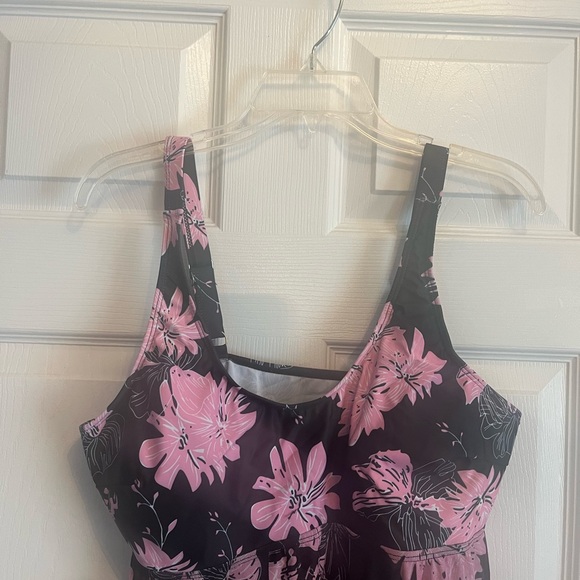 Women Plus Size Tropical Print 2 Piece Swimsuit Bathing Suit Tankini Set 14W 16W - Picture 7 of 12